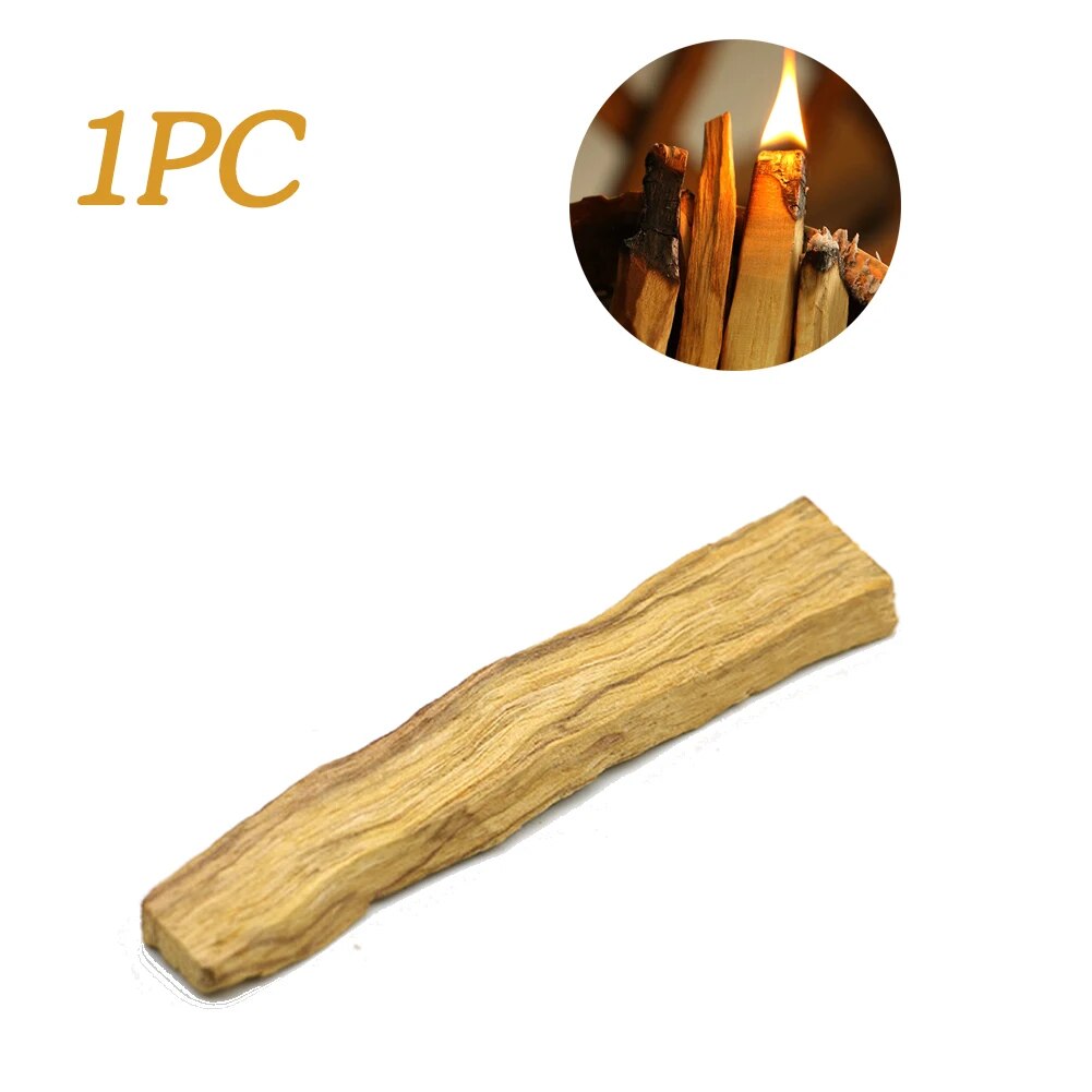 5-1pcs Palo Santo Natural Incense Sticks Wooden Smudging Stick Purifying Healing Stress Relief No Fragrance for Meditation Relax