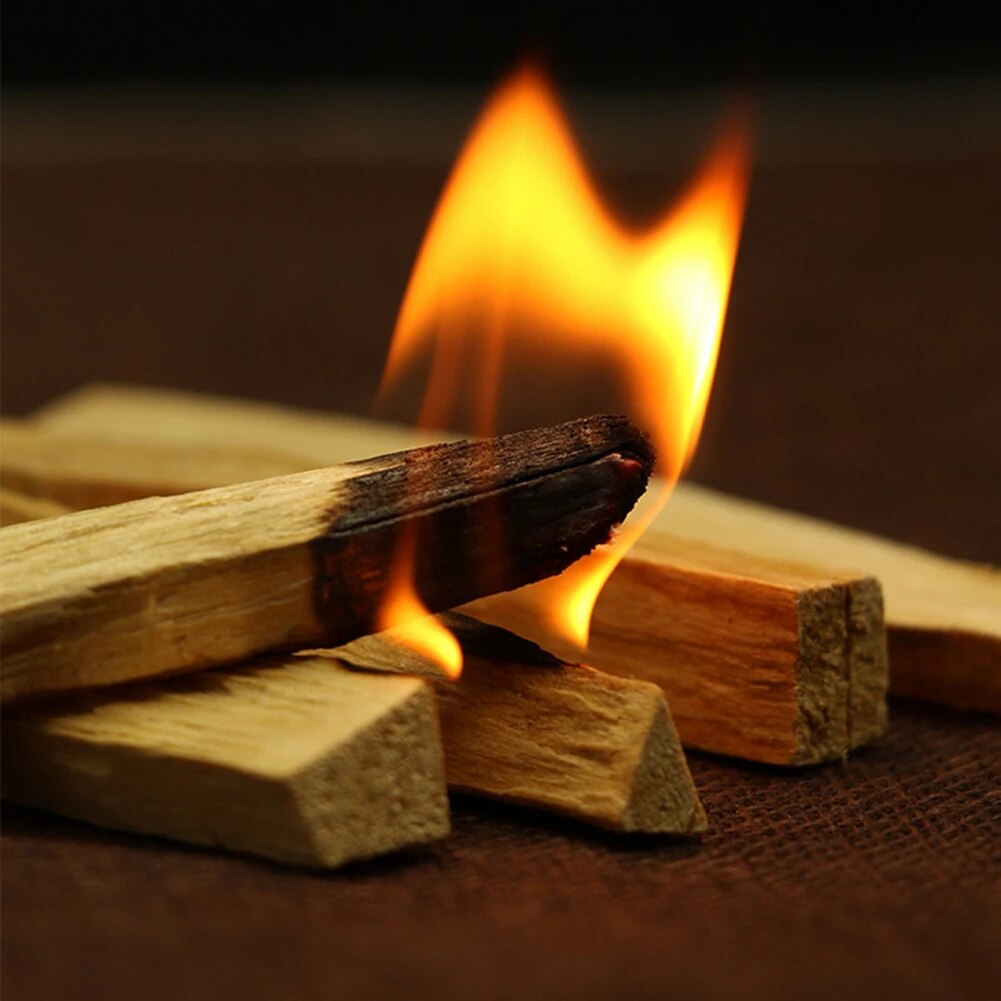 5-1pcs Palo Santo Natural Incense Sticks Wooden Smudging Stick Purifying Healing Stress Relief No Fragrance for Meditation Relax