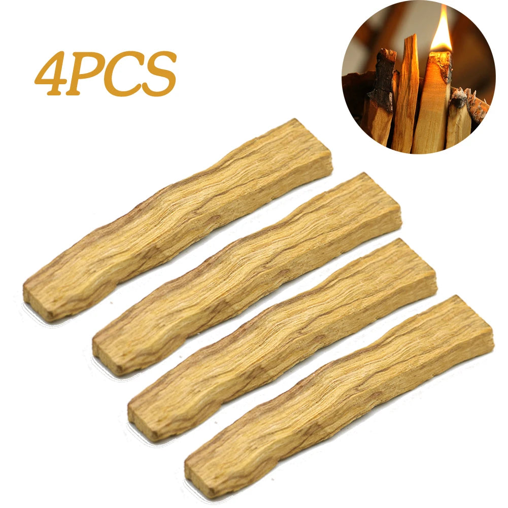 5-1pcs Palo Santo Natural Incense Sticks Wooden Smudging Stick Purifying Healing Stress Relief No Fragrance for Meditation Relax