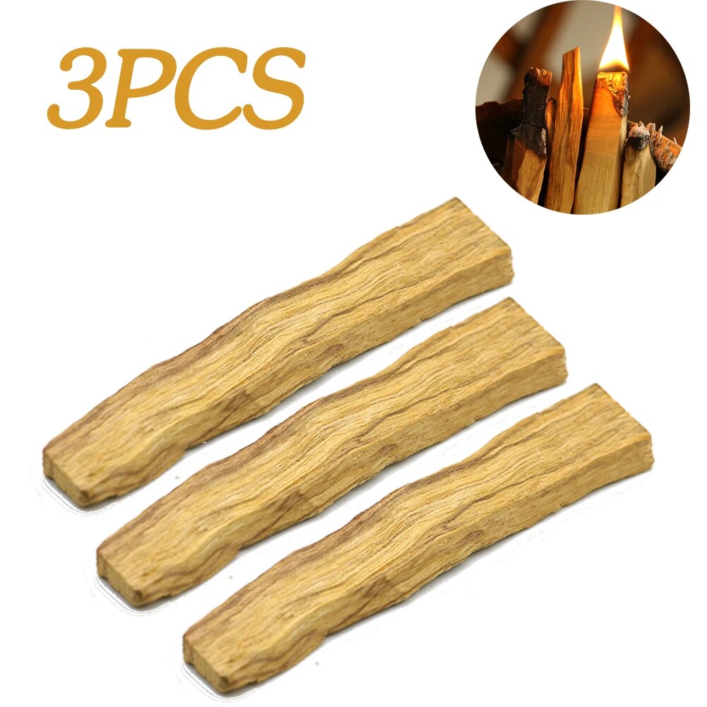 5-1pcs Palo Santo Natural Incense Sticks Wooden Smudging Stick Purifying Healing Stress Relief No Fragrance for Meditation Relax