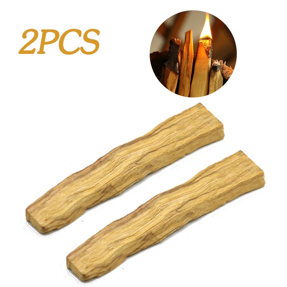 5-1pcs Palo Santo Natural Incense Sticks Wooden Smudging Stick Purifying Healing Stress Relief No Fragrance for Meditation Relax
