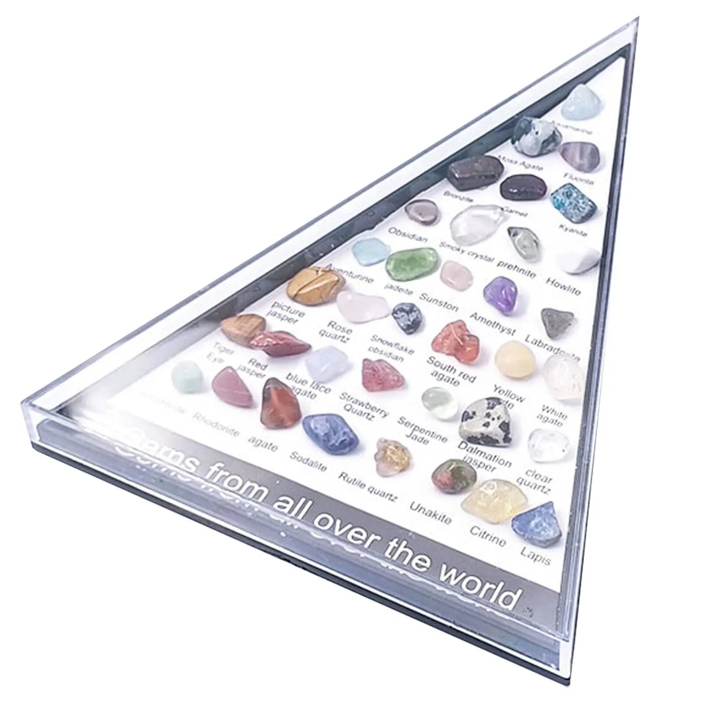 Crystal Rock Collection 36pcs Gem Set Natural Healing Crystals Stones Mineral Specimen Irregular Stone Collect Home Room Decor