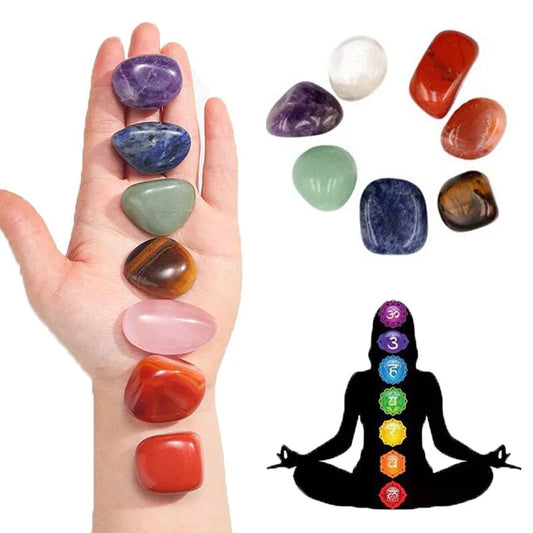 Crystal and Healing Stone Set Chakra Balance Stone Spiritual Astrology Yoga Energy Chakra Reiki Healing Crystals Stone