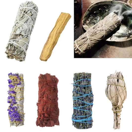 Incense White Sage Bundle Smudge Sticks Home Purification Pure Leaf Purification Meditation Energy Cleansing Bundles