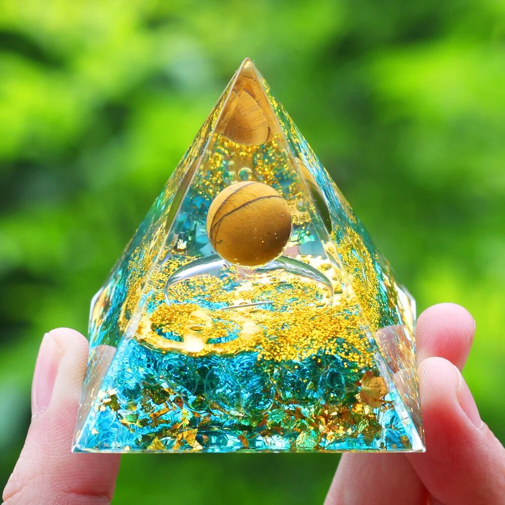Pyramid Amethyst Natural Crystals Orgone Pyramid 6cm Healing Reiki Chakra Energy Meditation Tool Home Decor Birthday Gift