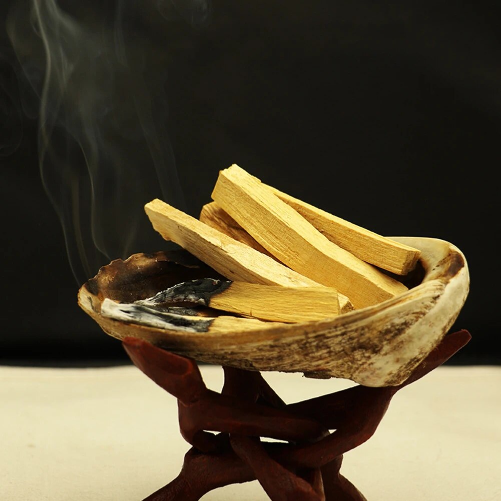 5-1pcs Palo Santo Natural Incense Sticks Wooden Smudging Stick Purifying Healing Stress Relief No Fragrance for Meditation Relax