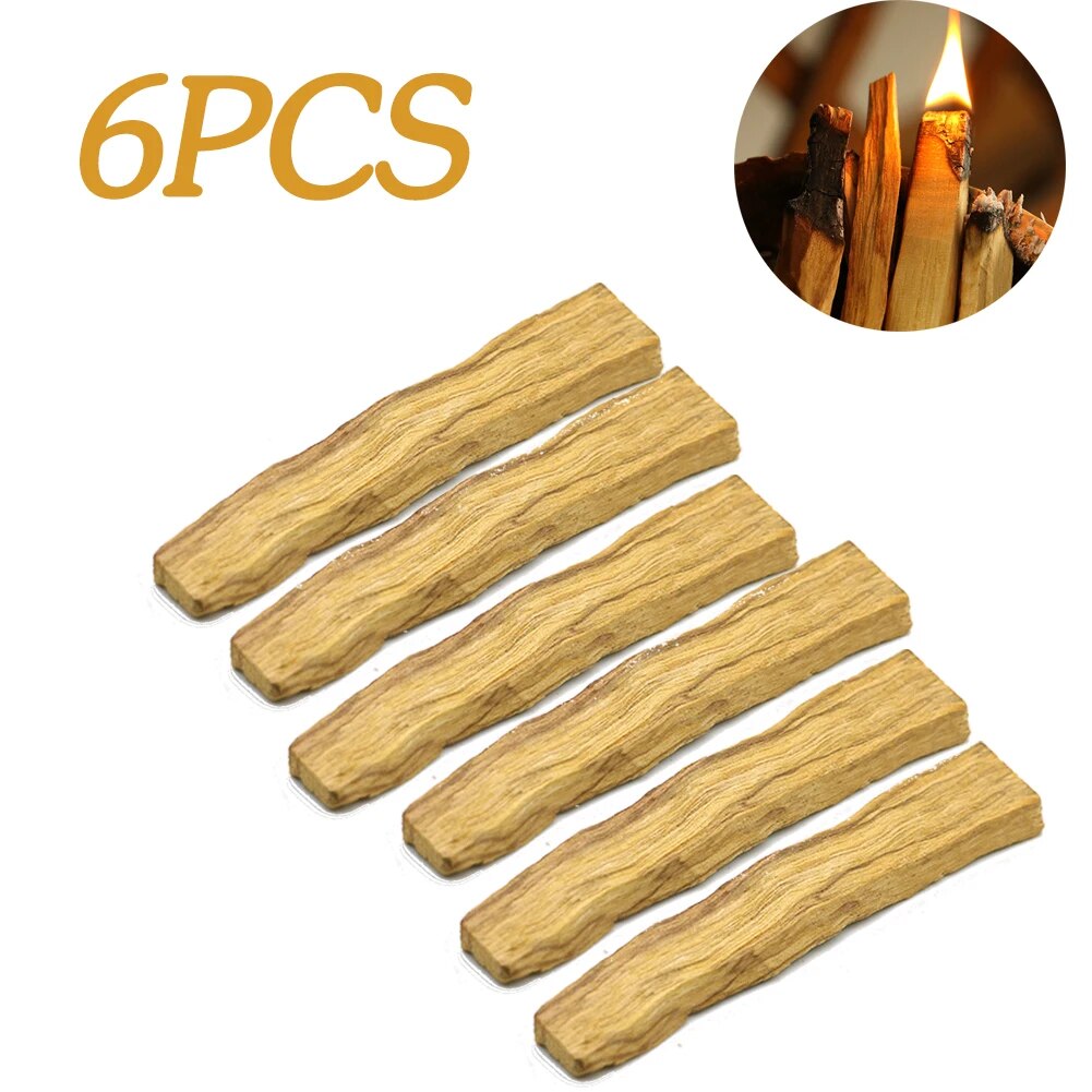 5-1pcs Palo Santo Natural Incense Sticks Wooden Smudging Stick Purifying Healing Stress Relief No Fragrance for Meditation Relax