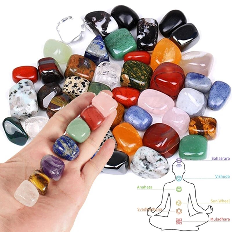 Crystal and Healing Stone Set Chakra Balance Stone Spiritual Astrology Yoga Energy Chakra Reiki Healing Crystals Stone