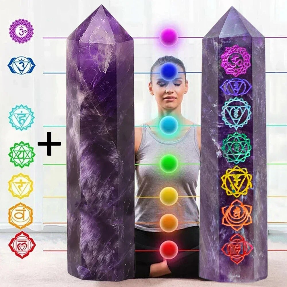 Natural Stone and Crystal Witchcraft Point Wand Chakras Energy Collector Mineral Healing Crystal Chakras Stones Craft Room Decor